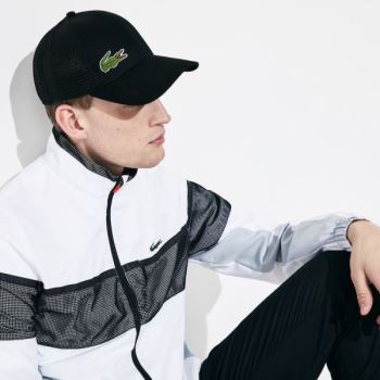 Lacoste SPORT Mesh Panel Cotton Cap Pánské - Čepice Černé | CZ-8C5xsS